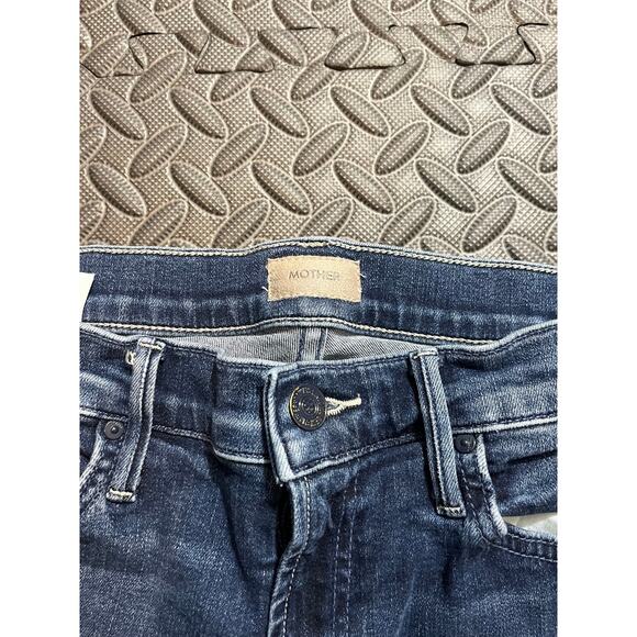 MOTHER the outsider high waist ankle bootcut jeans - electric souvenir size 28 - Picture 3 of 11